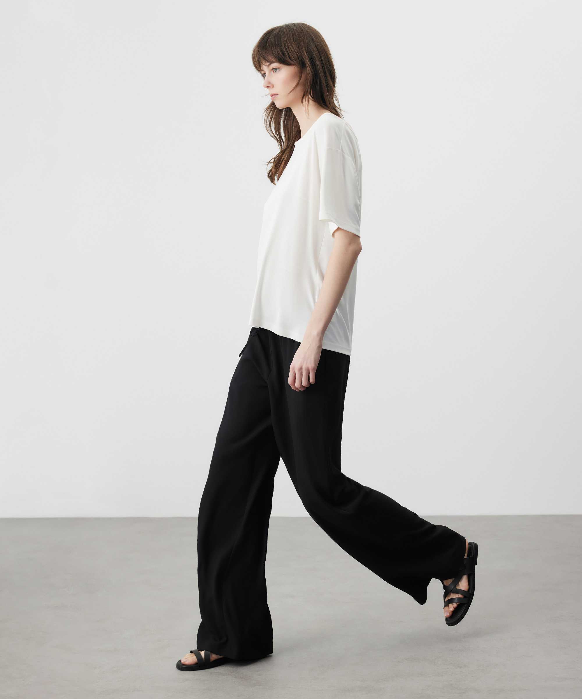 Elastik bel pantolon - IS1260003070001 - Siyah Pantolon