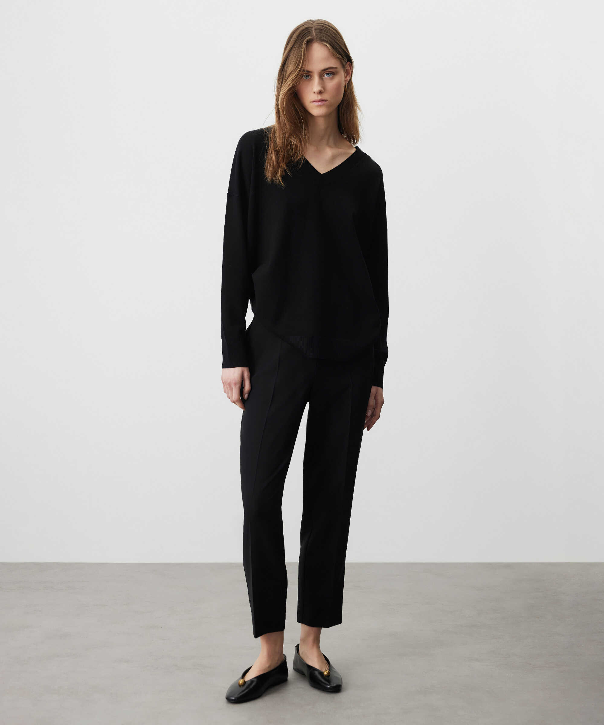 Cigarette fit pantolon - IS1260003071001 - Siyah Pantolon
