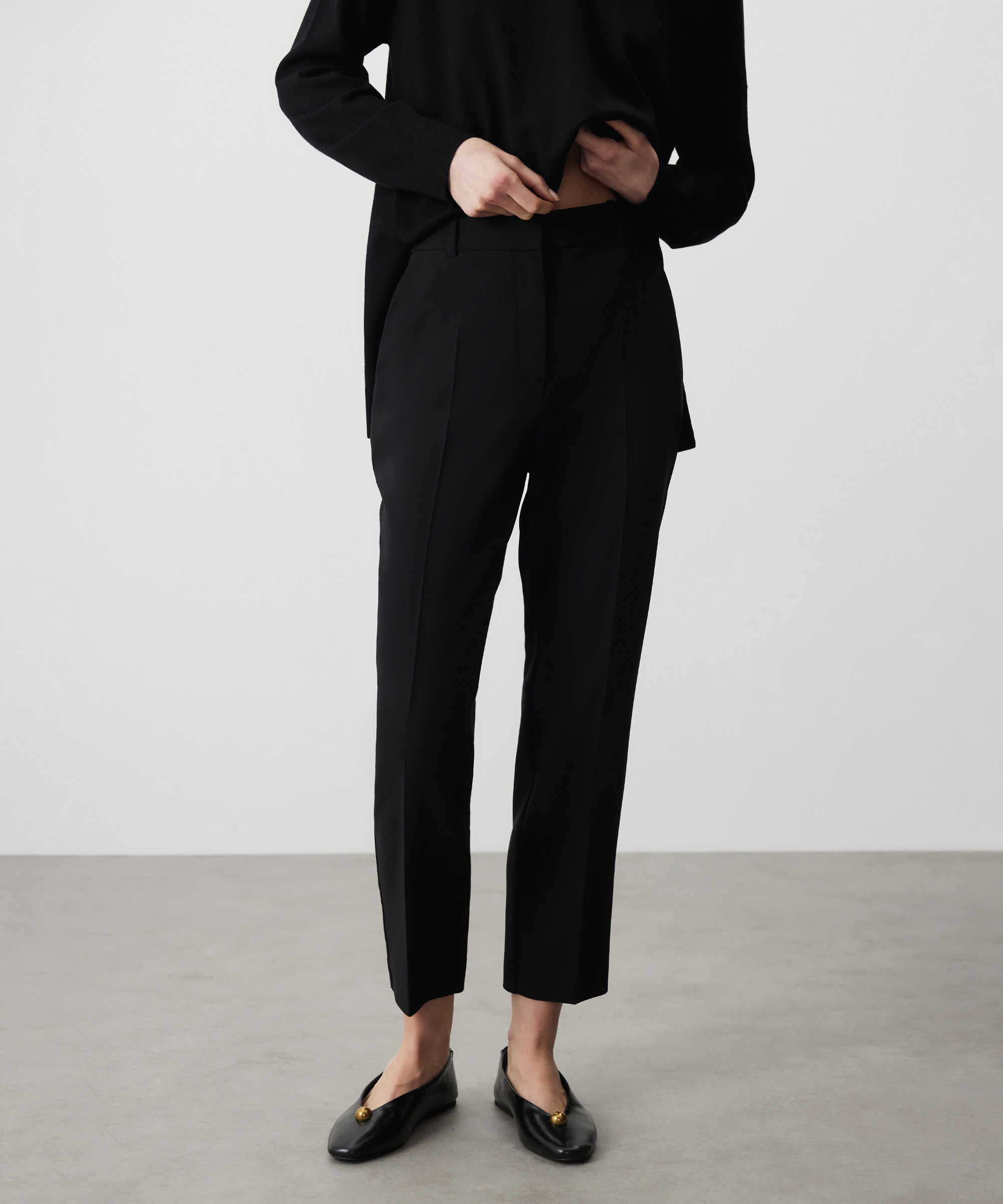 Cigarette fit pantolon - IS1260003071001 - Siyah Pantolon