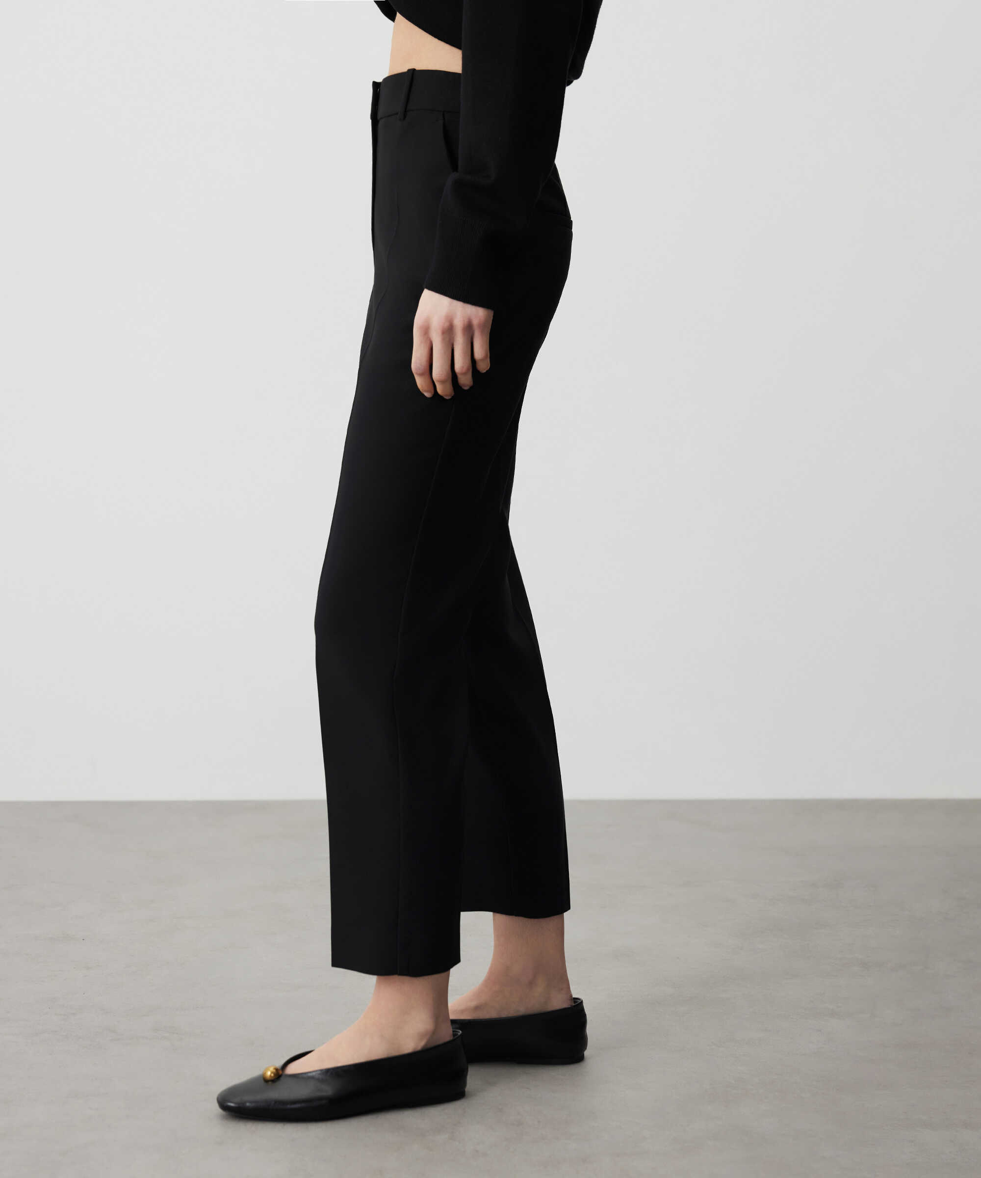 Cigarette fit pantolon - IS1260003071001 - Siyah Pantolon