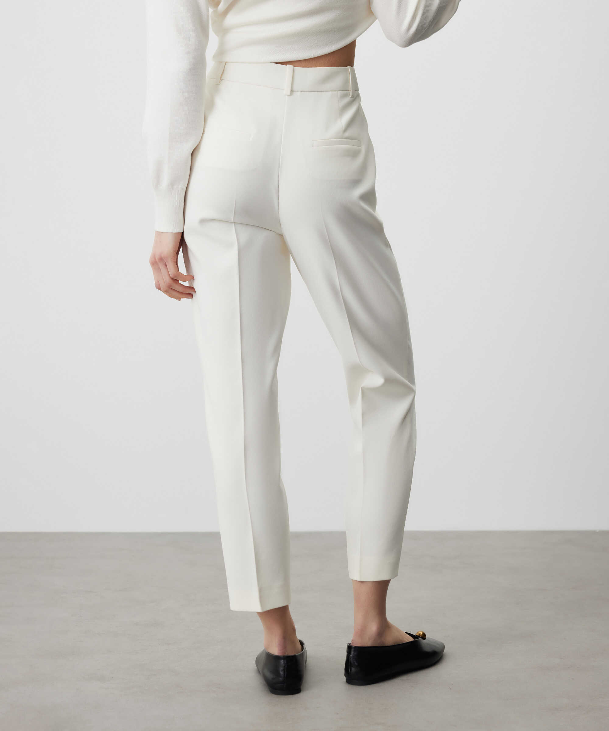 Cigarette fit pantolon - IS1260003071018 - Ekru Pantolon