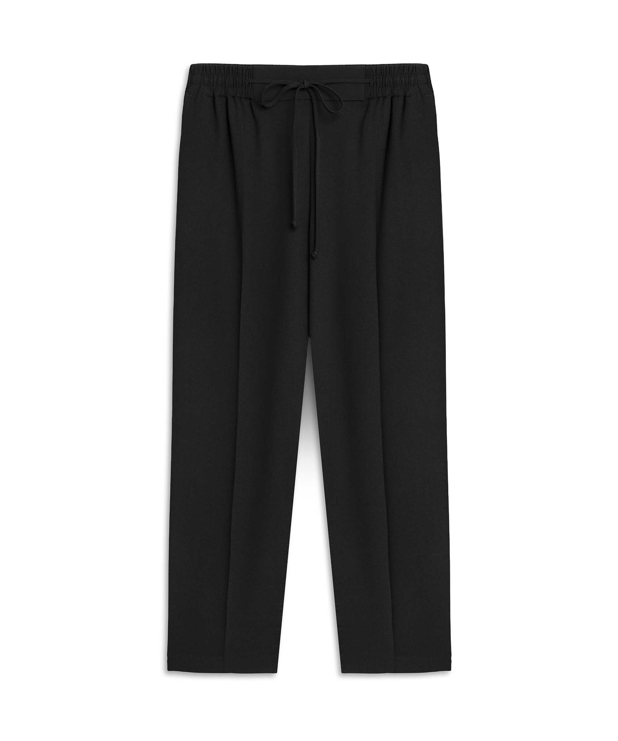 Belden bağlamalı carrot fit pantolon - IS1260003073001 - Siyah Pantolon
