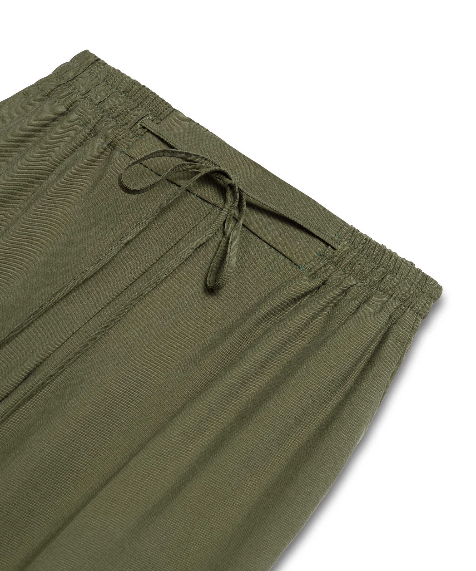 Carrot fit belden bağlamalı pantolon - IS1260003076022 - Haki Pantolon