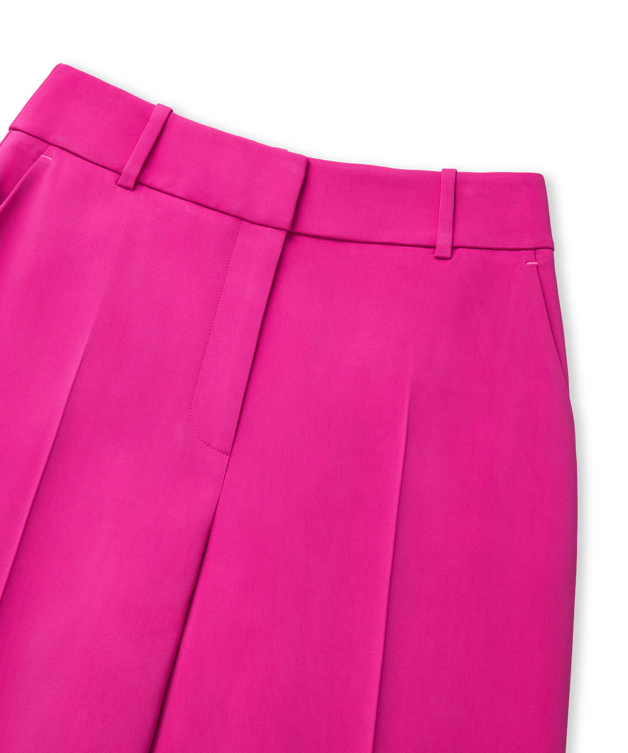 Wide leg fit pantolon - IS1260003118004 - Fuşya Pantolon