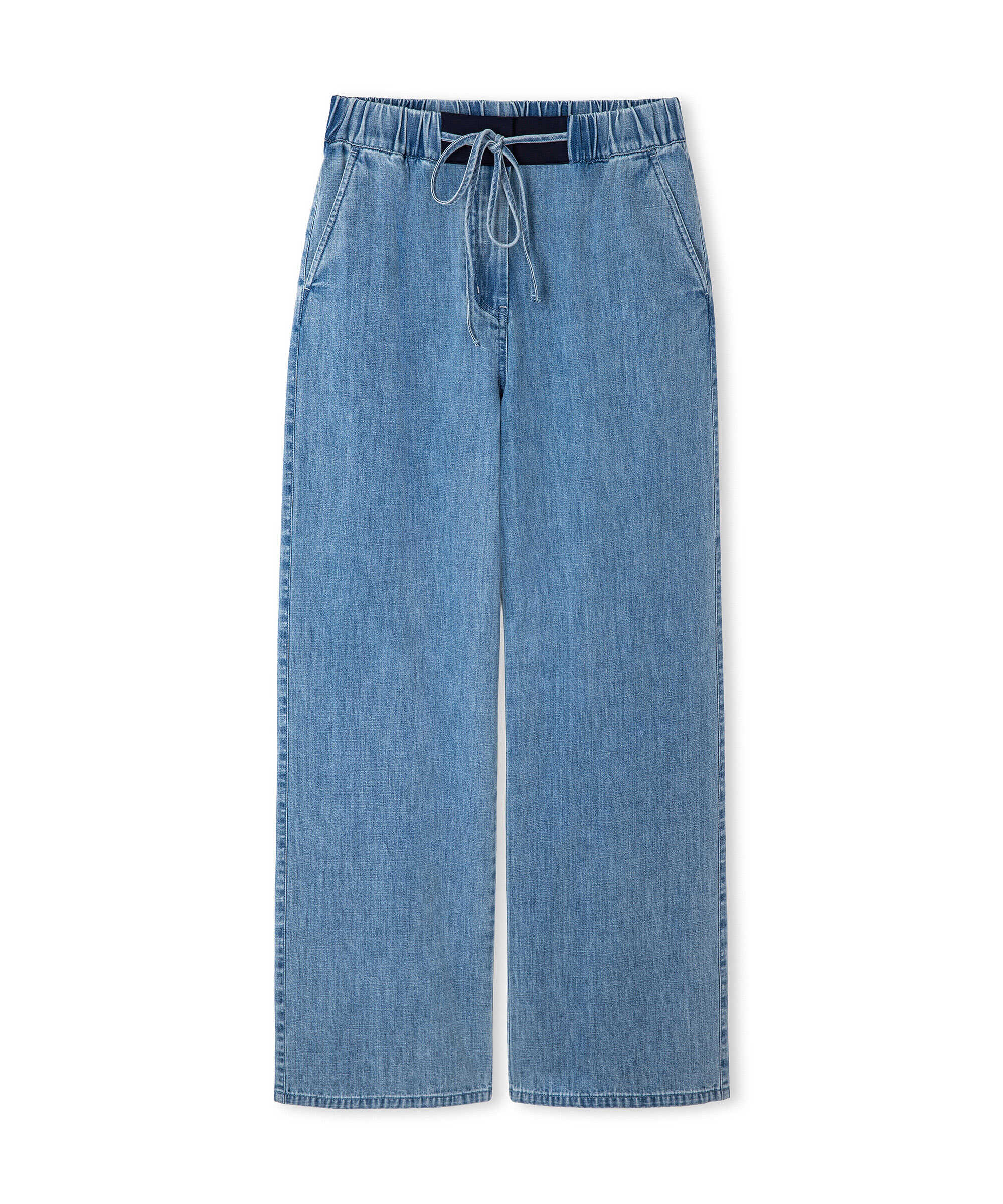 Kontrast bel jean pantolon - IS1260003136629 - İndigo Pantolon