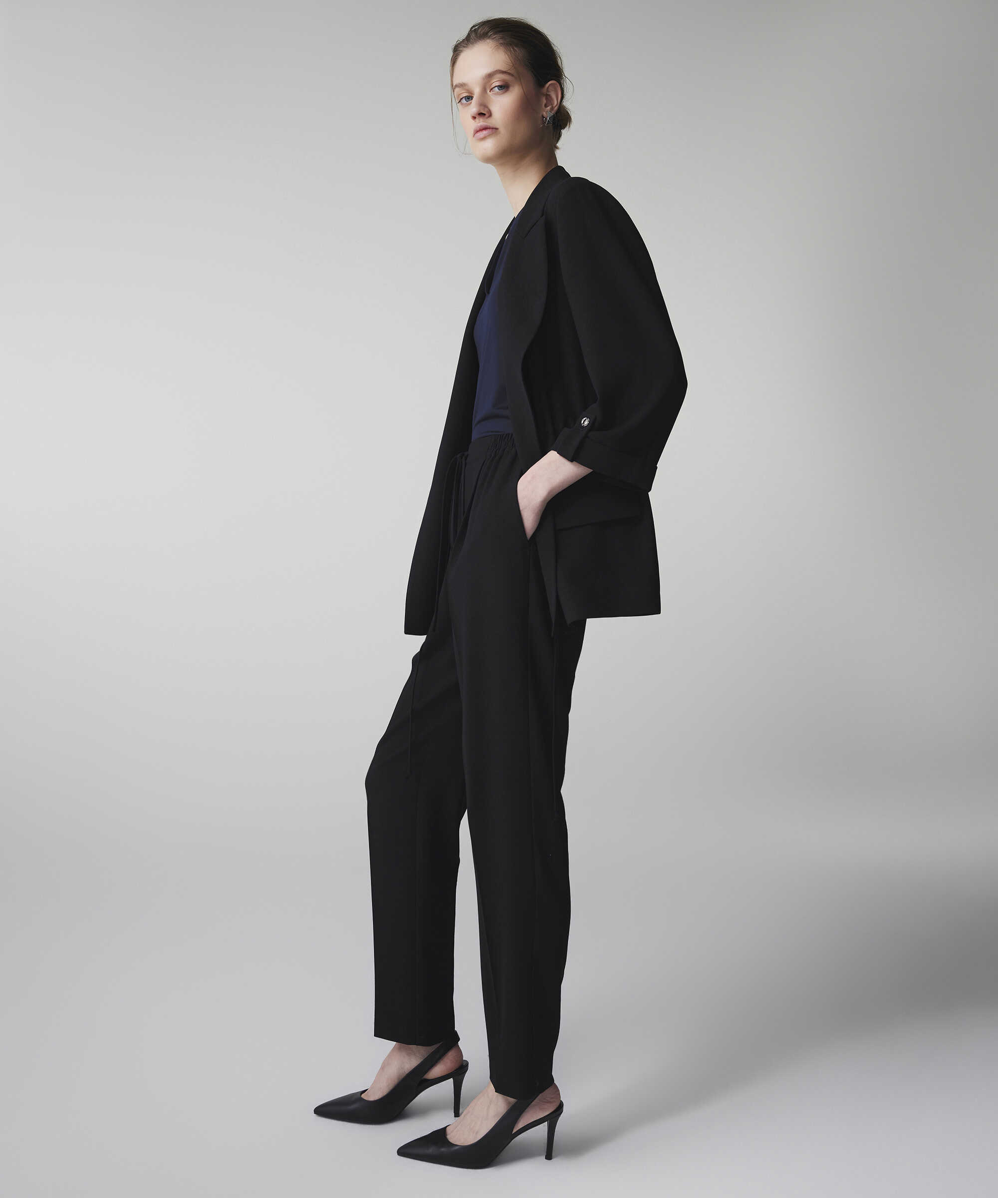 Elastik bel pantolon - IS1260003150001 - Siyah Pantolon