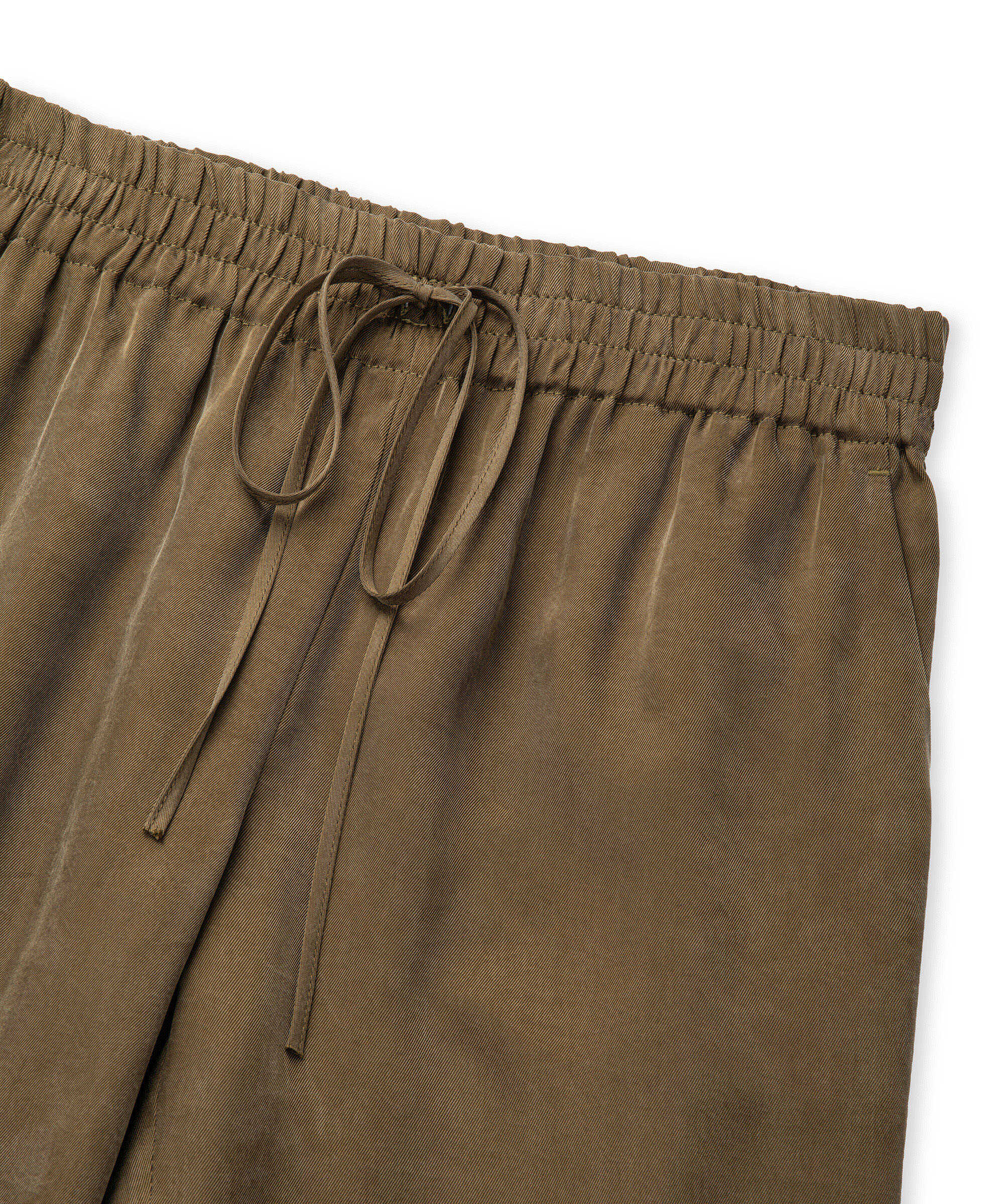 Belden bağlamalı carrot fit pantolon - IS1260003151022 - Haki Pantolon