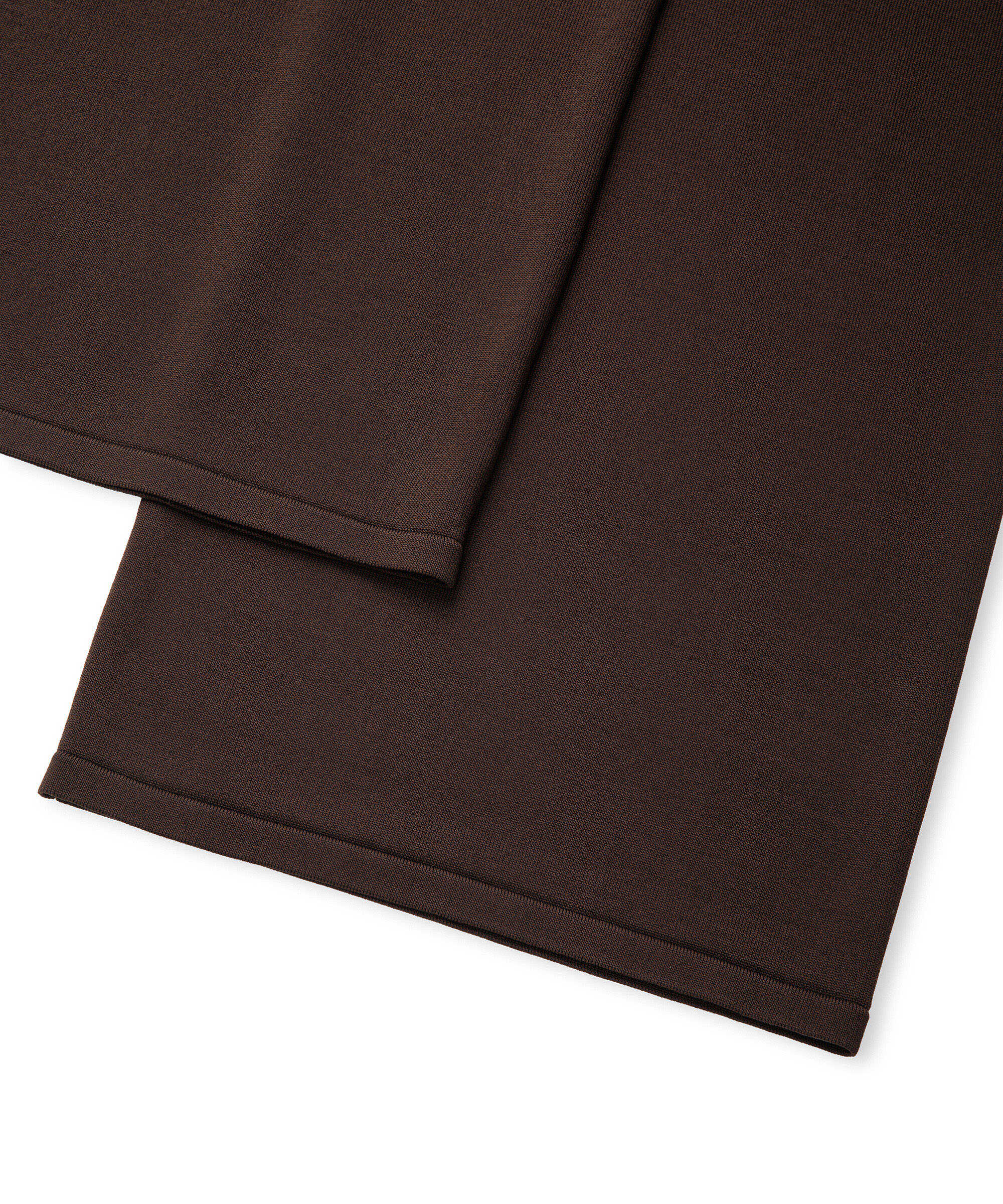 Wide leg triko pantolon - IS1260003159074 - Kahverengi Pantolon