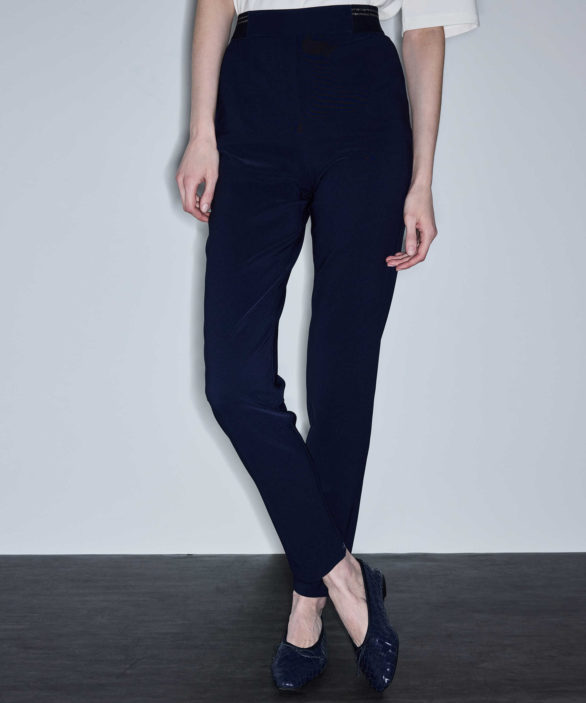 Lurex bel pantolon - IS1260003160015 - Lacivert Pantolon