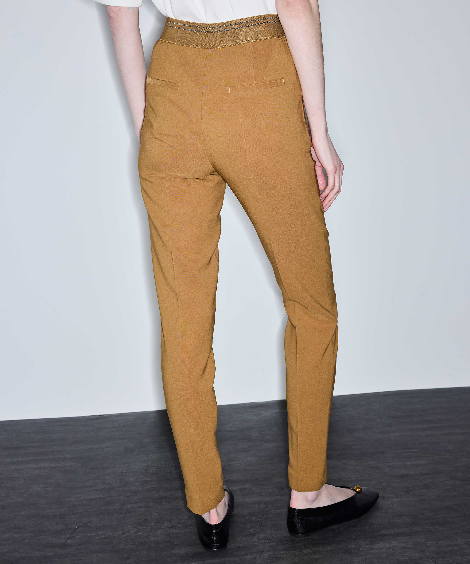 Lurex bel pantolon - IS1260003160053 - Tütün Pantolon
