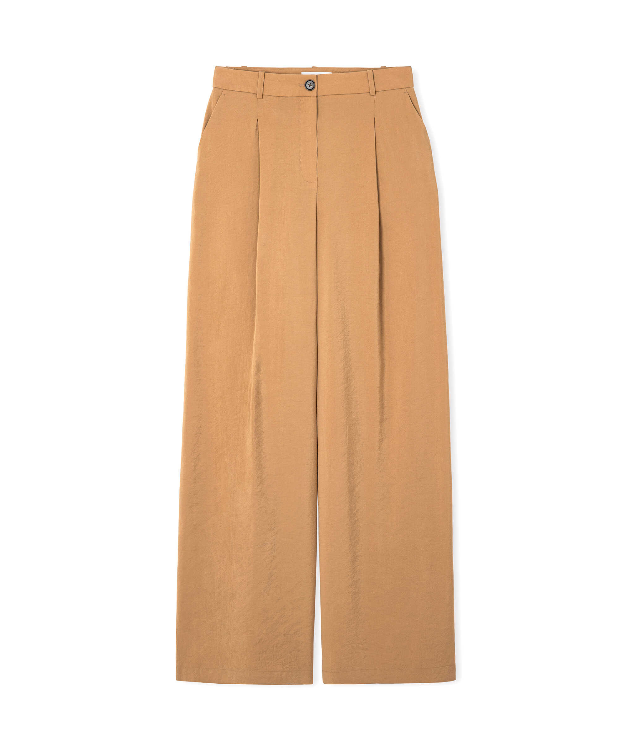 Modal içerikli wide leg pantolon - IS1260003247003 - Natürel Pantolon