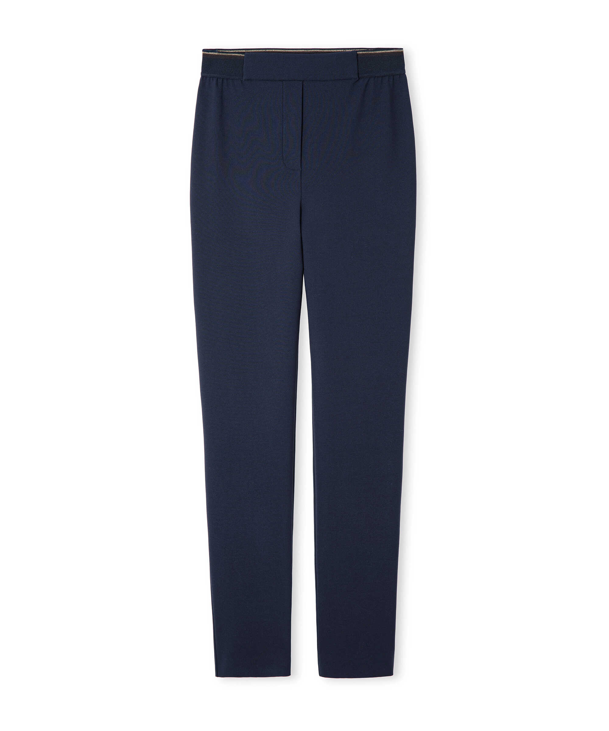 Lurex bel skinny fit pantolon - IS1260003250015 - Lacivert Pantolon