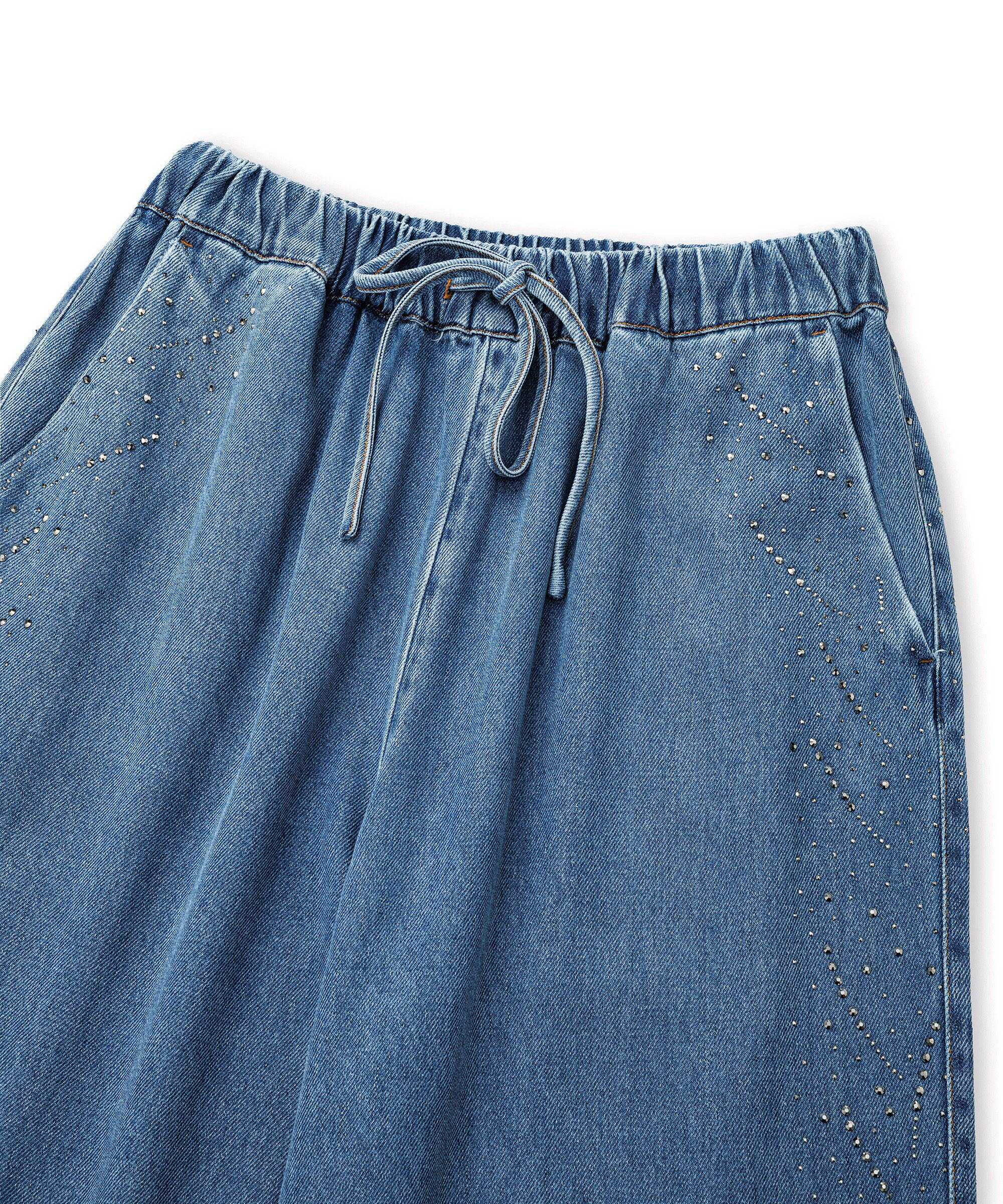 FTWO×IGNIO 2点セット！　2675 Mavi Hotfix baskılı denim pantolon IS1260003252629 | İpekyol