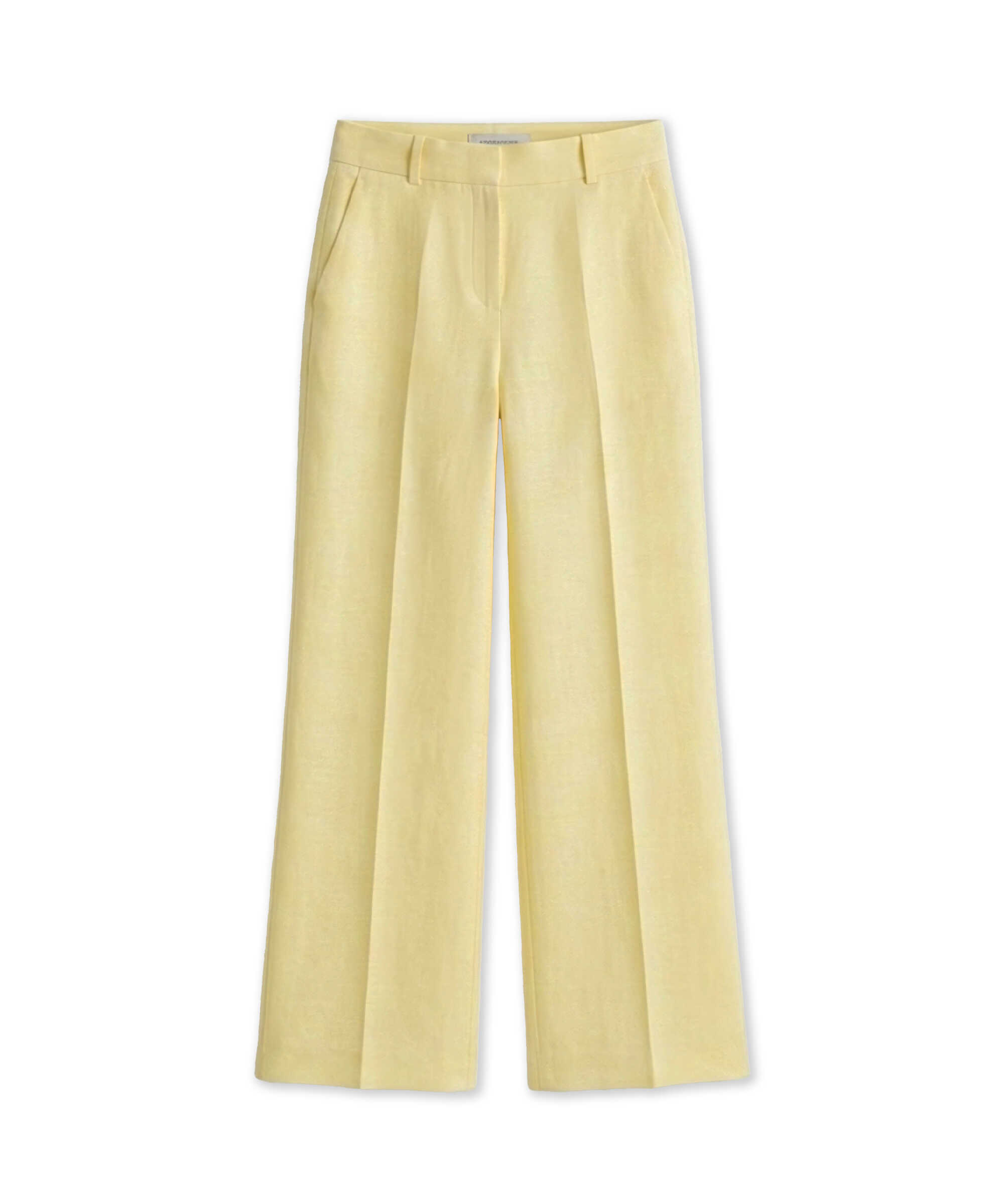 Wide leg pantolon - IS1260003412087 - Açık Sarı Pantolon