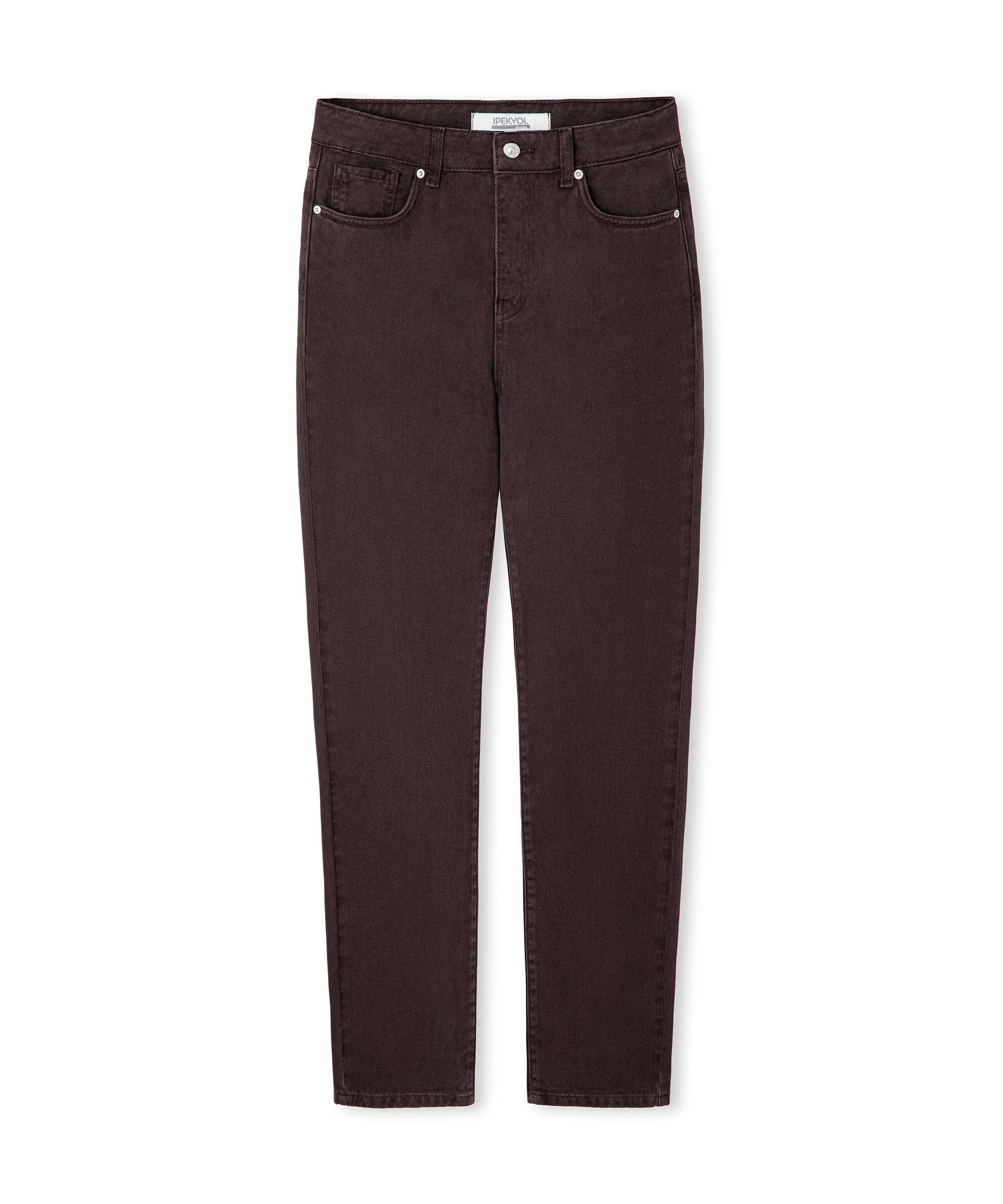 Mom fit jean pantolon - IS1260018011074 - Kahverengi Jean Pantolon