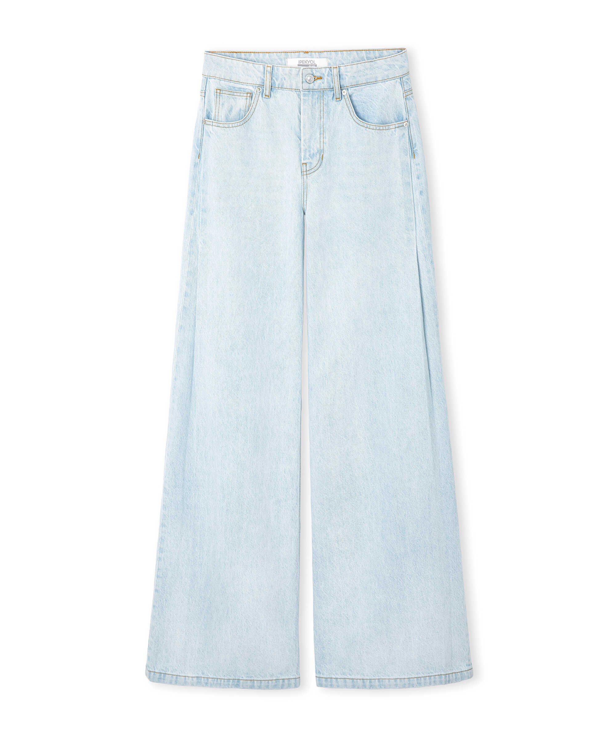 Baggy fit jean pantolon - IS1260018041CC2 - Açık İndigo Jean Pantolon