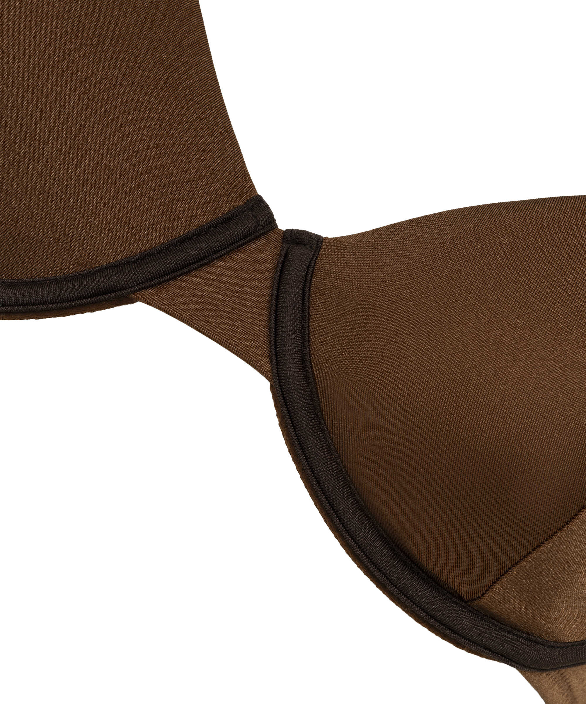 Kontrast biyeli bikini seti - IS1260038009007 - Açık Kahverengi Bikini