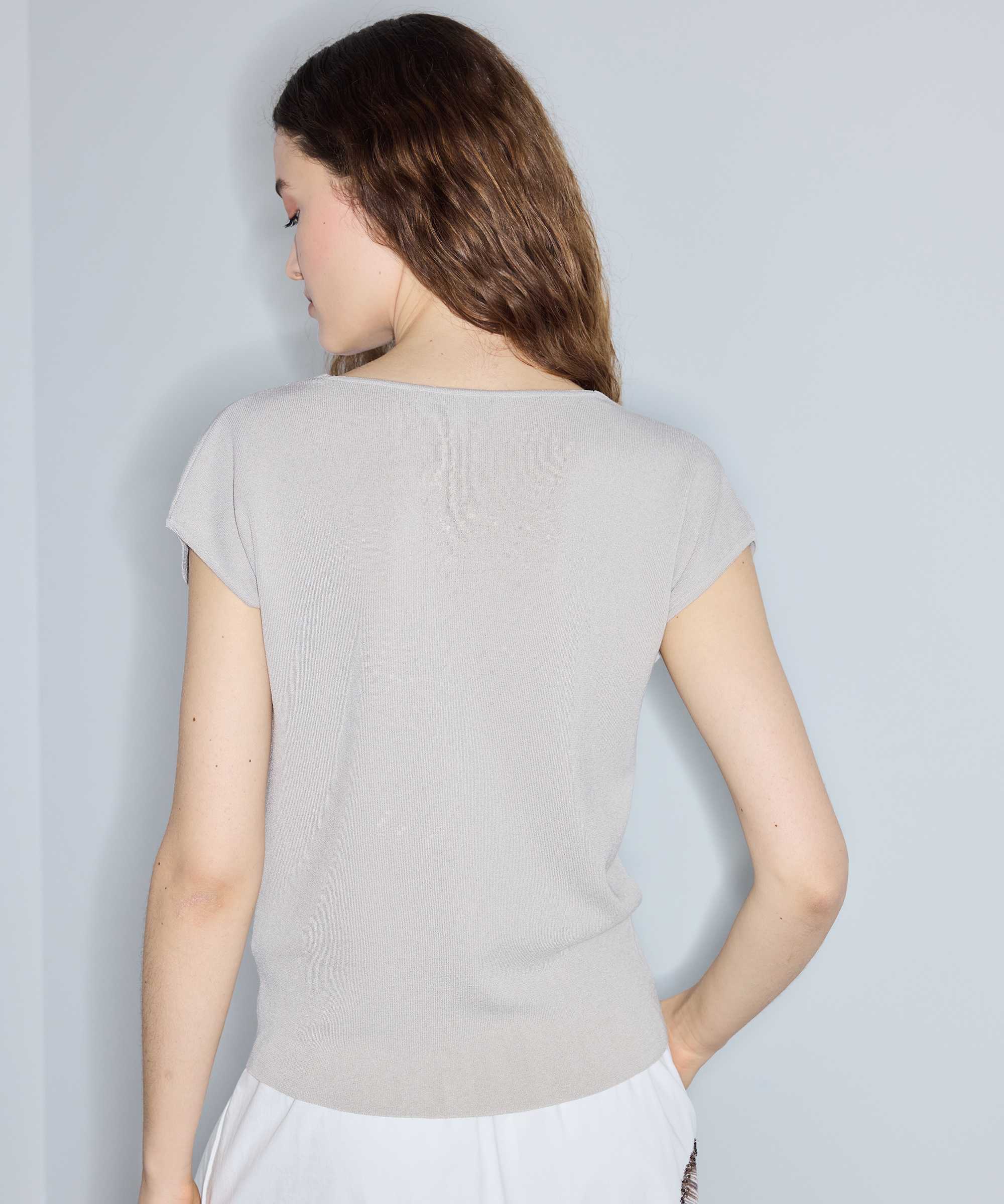 Çift parça görünüm colorblock triko - IS1260050106030 - Taş Triko