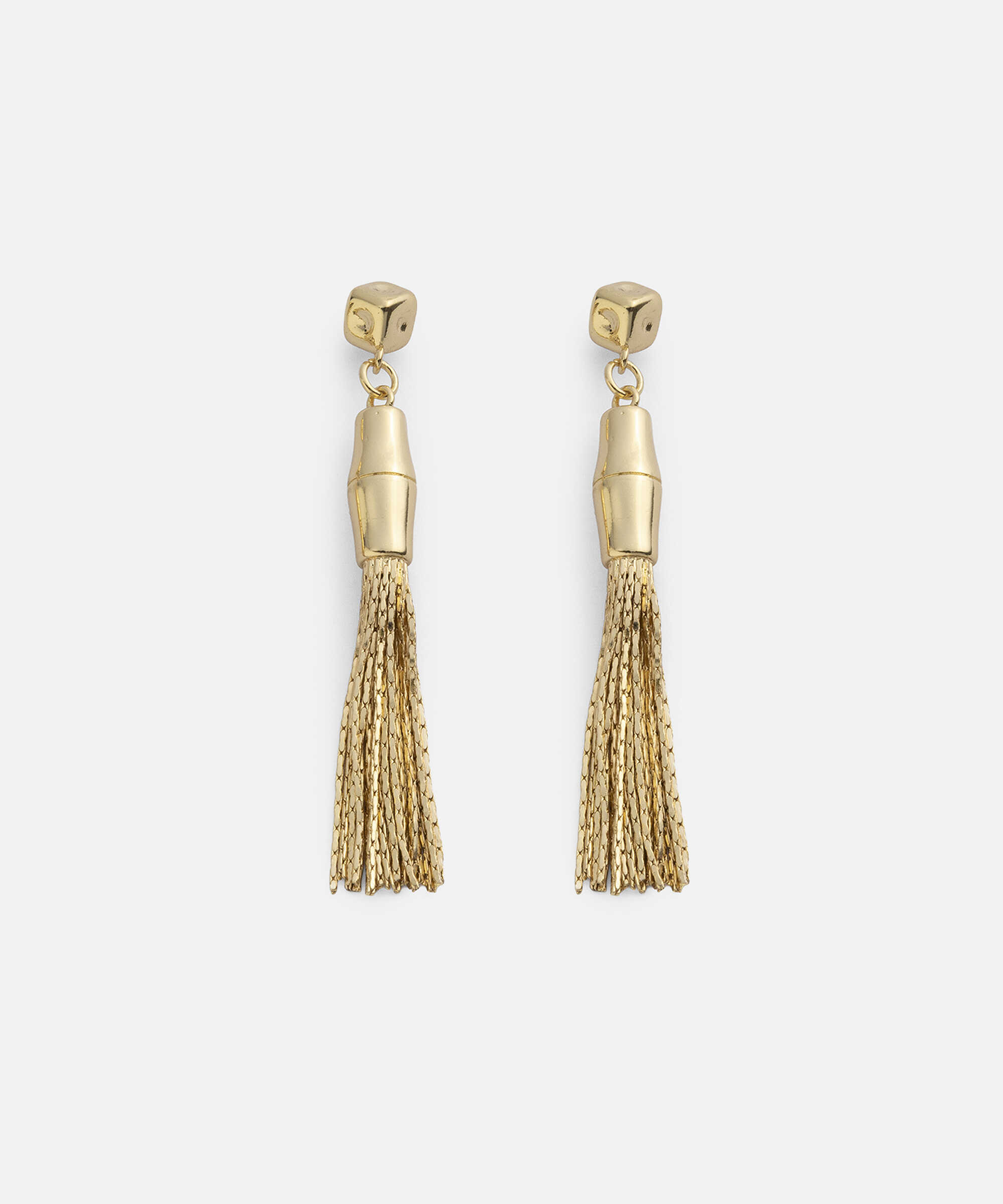 Sallantılı metal küpe - IS1260068040265 - Altın Küpe