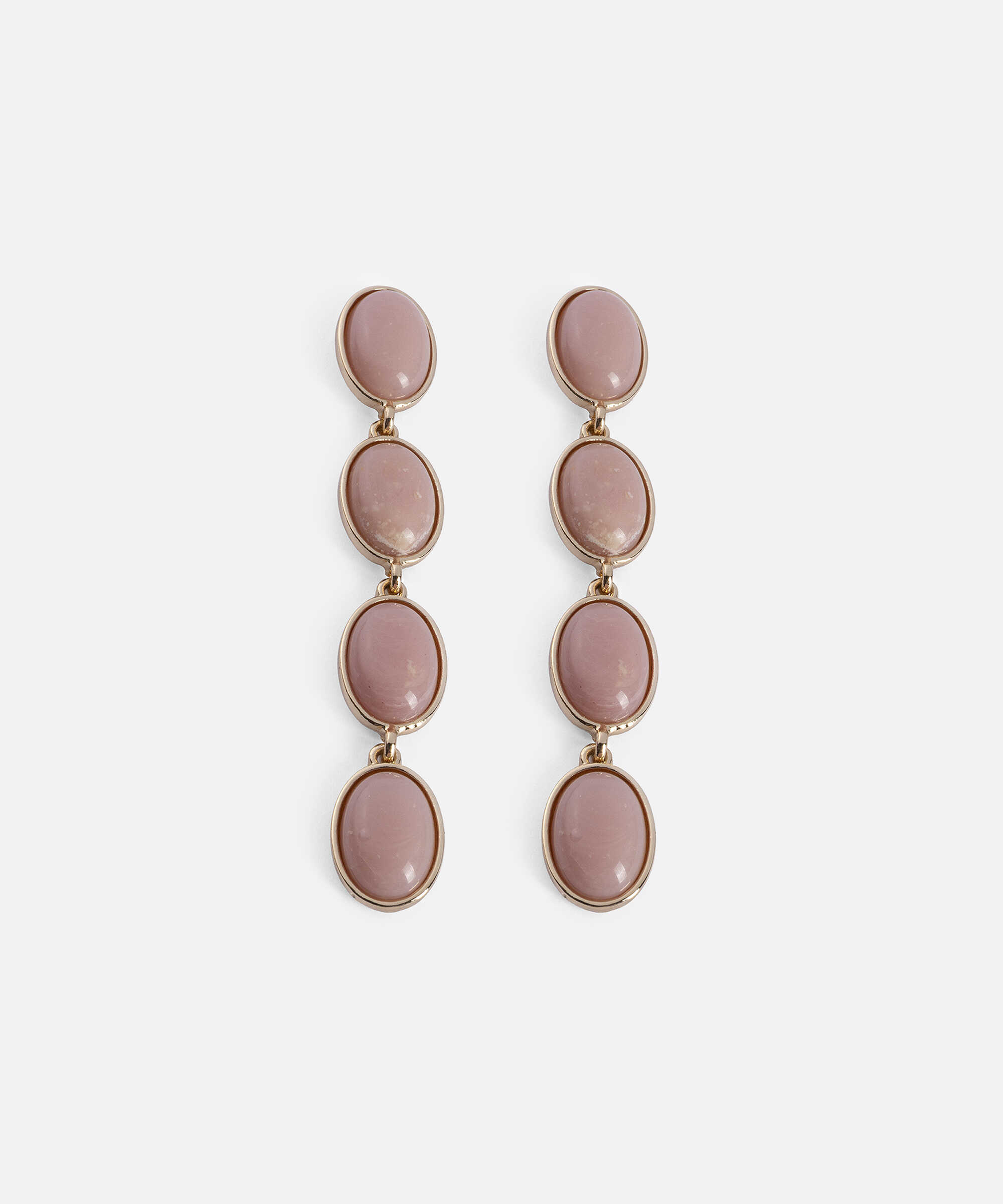 Reçineli sallantılı küpe - IS1260068046033 - Pembe Küpe