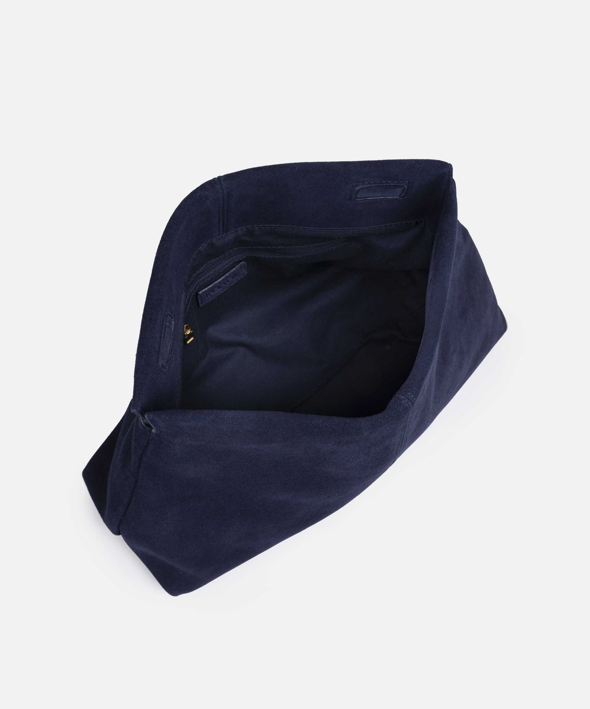 Boho süet clutch - IS1260121001015 - Lacivert Clutch