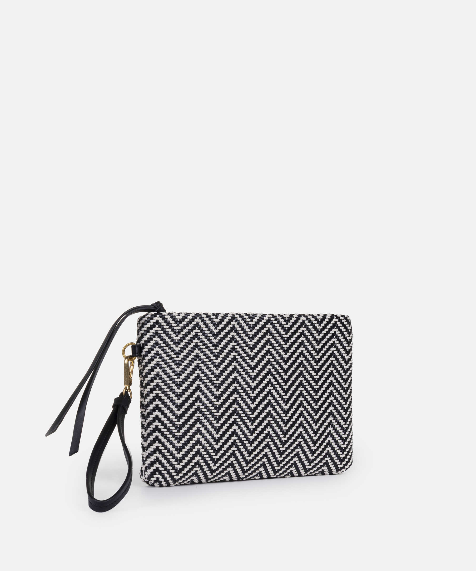 Örgü dokulu clutch - IS1260121004001 - Siyah Clutch