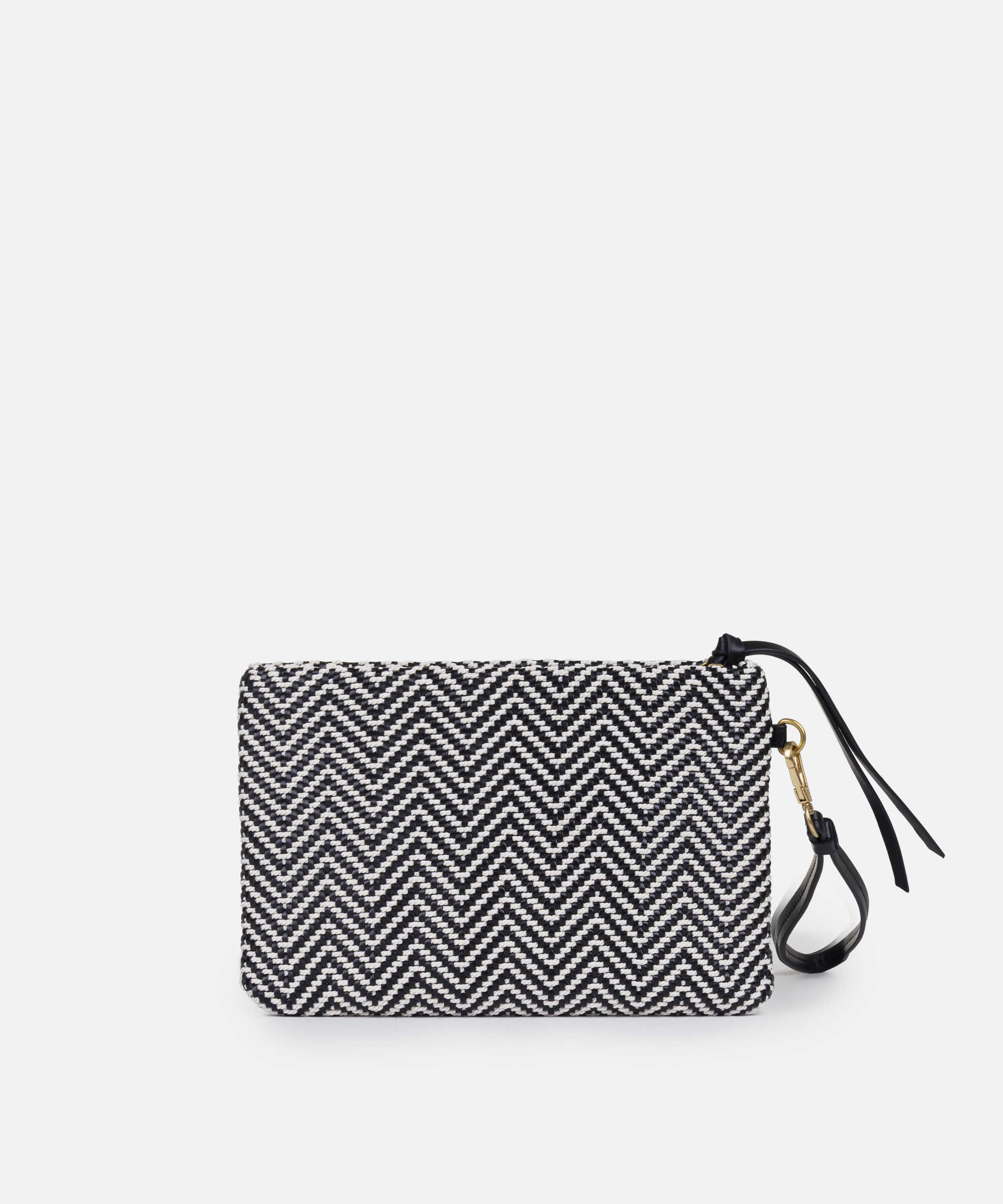 Örgü dokulu clutch - IS1260121004001 - Siyah Clutch