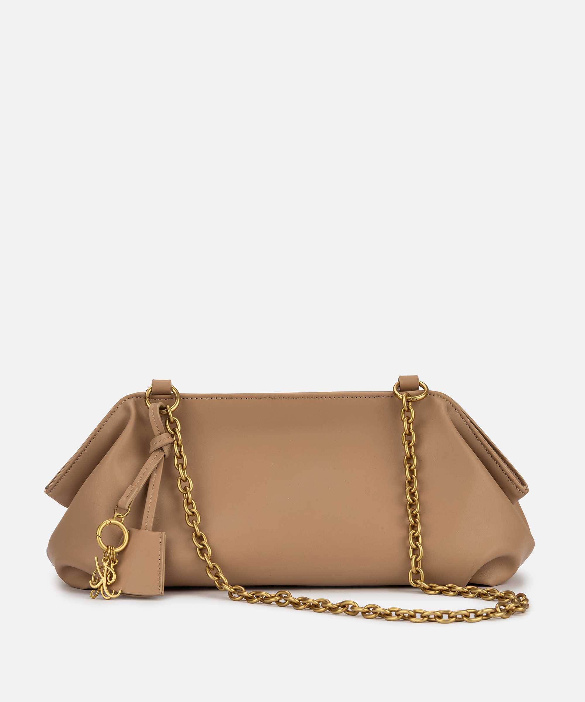 Kahverengi Zincir askılı clutch IS1260121009027 | İpekyol