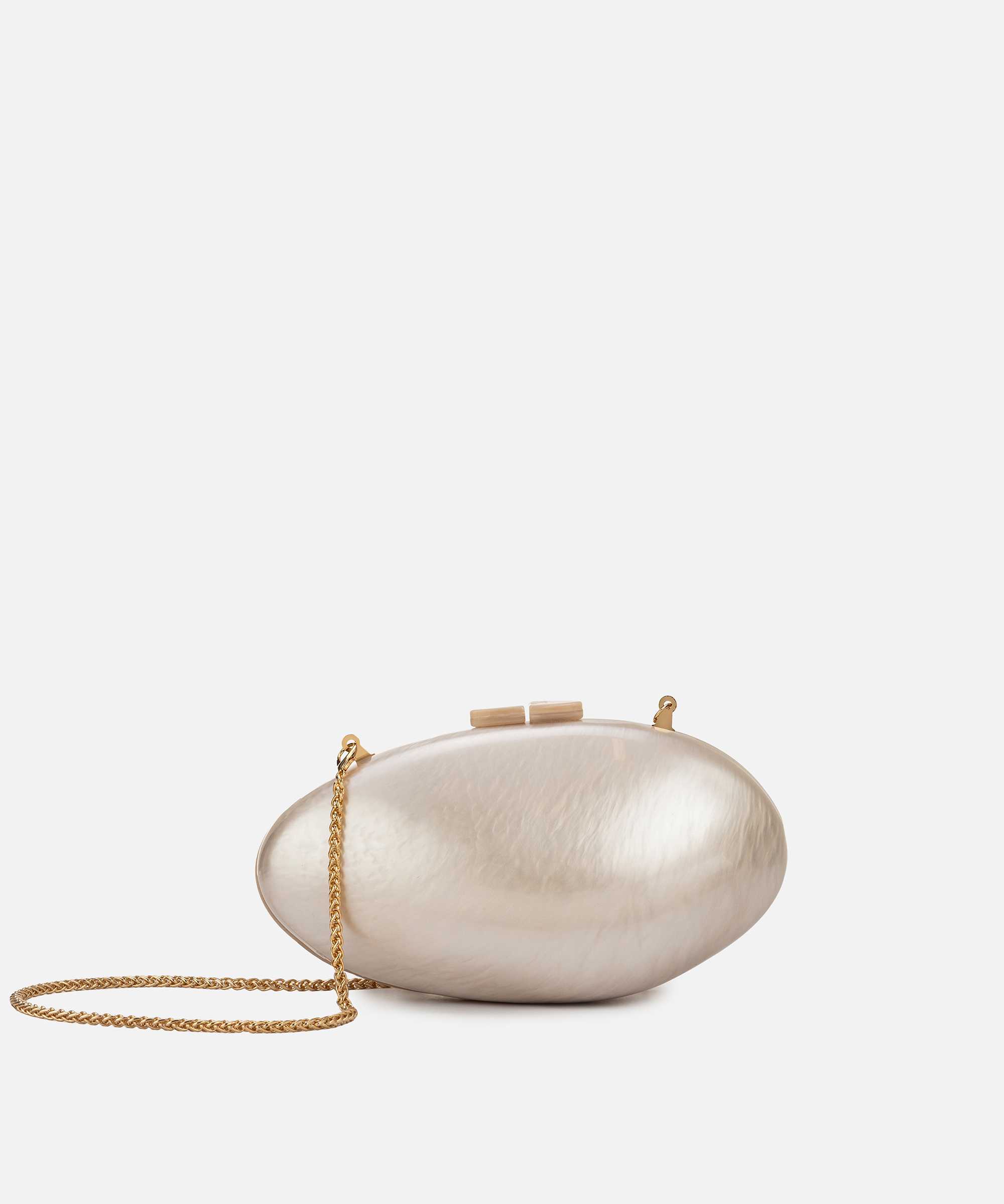 Çıkarılabilir zincir askılı clutch - IS1260121010082 - Krem Clutch