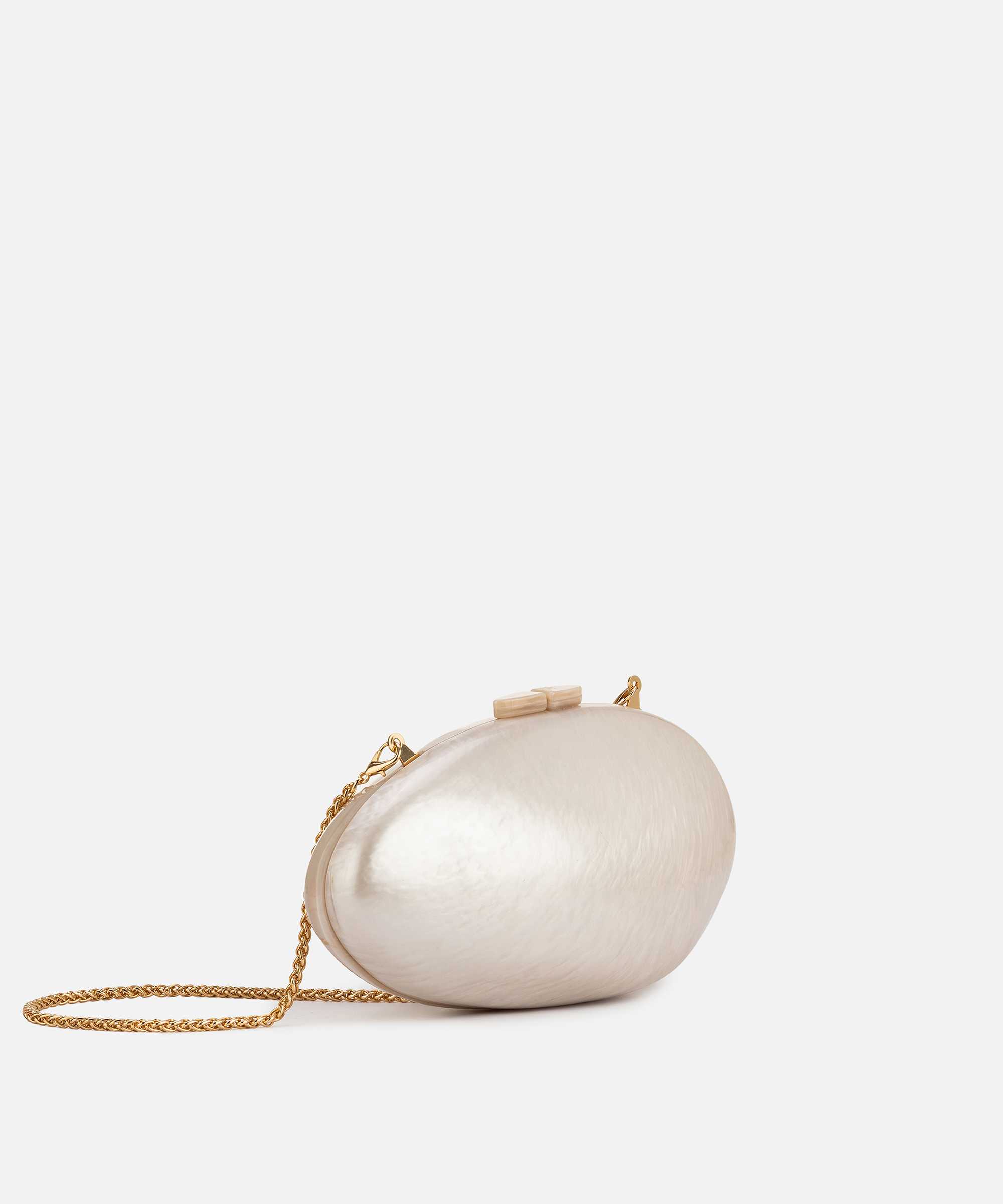 Çıkarılabilir zincir askılı clutch - IS1260121010082 - Krem Clutch