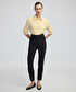 Nervür dikişli skinny fit pantolon - IW6240003179001 - Siyah Pantolon