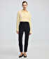 Nervür dikişli skinny fit pantolon - IW6240003179001 - Siyah Pantolon