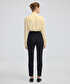 Nervür dikişli skinny fit pantolon - IW6240003179001 - Siyah Pantolon
