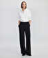 Wide leg fit pantolon - IW6240003391001 - Siyah Pantolon