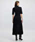 Transparan mix triko elbise - IW6250002144001 - Siyah Elbise