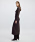Drapeli cutout elbise - IW6250002155074 - Kahverengi Elbise