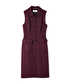 Geniş cepli midi elbise - IW6250002197035 - Bordo Elbise