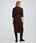 Kemerli triko elbise - IW6250002209074 - Kahverengi Elbise