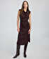 Kemerli midi elbise - IW6250002234074 - Kahverengi Elbise