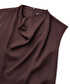 Kemerli midi elbise - IW6250002234074 - Kahverengi Elbise