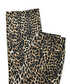 Leopar desen non denim pantolon - IW6250003077003 - Natürel Pantolon