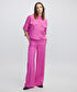 Wide leg fit pantolon - IW6250003093004 - Fuşya Pantolon