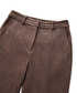 Süet görünümlü pantolon - IW6250003116074 - Kahverengi Pantolon