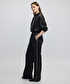 Strass taş şeritli pantolon - IW6250003136001 - Siyah Pantolon