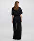 Elastik bel dokulu pantolon - IW6250003139001 - Siyah Pantolon
