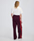 Colorblock wide leg fit pantolon - IW6250003185035 - Bordo Pantolon