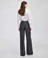 Kemerli wide leg fit pantolon - IW6250003188088 - Antrasit Pantolon