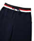Kontrast elastik bel pantolon - IW6250003217015 - Lacivert Pantolon