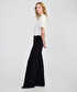 Wide leg fit triko pantolon - IW6250003219001 - Siyah Pantolon
