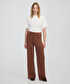 Wide leg fit triko pantolon - IW6250003219041 - Karamel Pantolon
